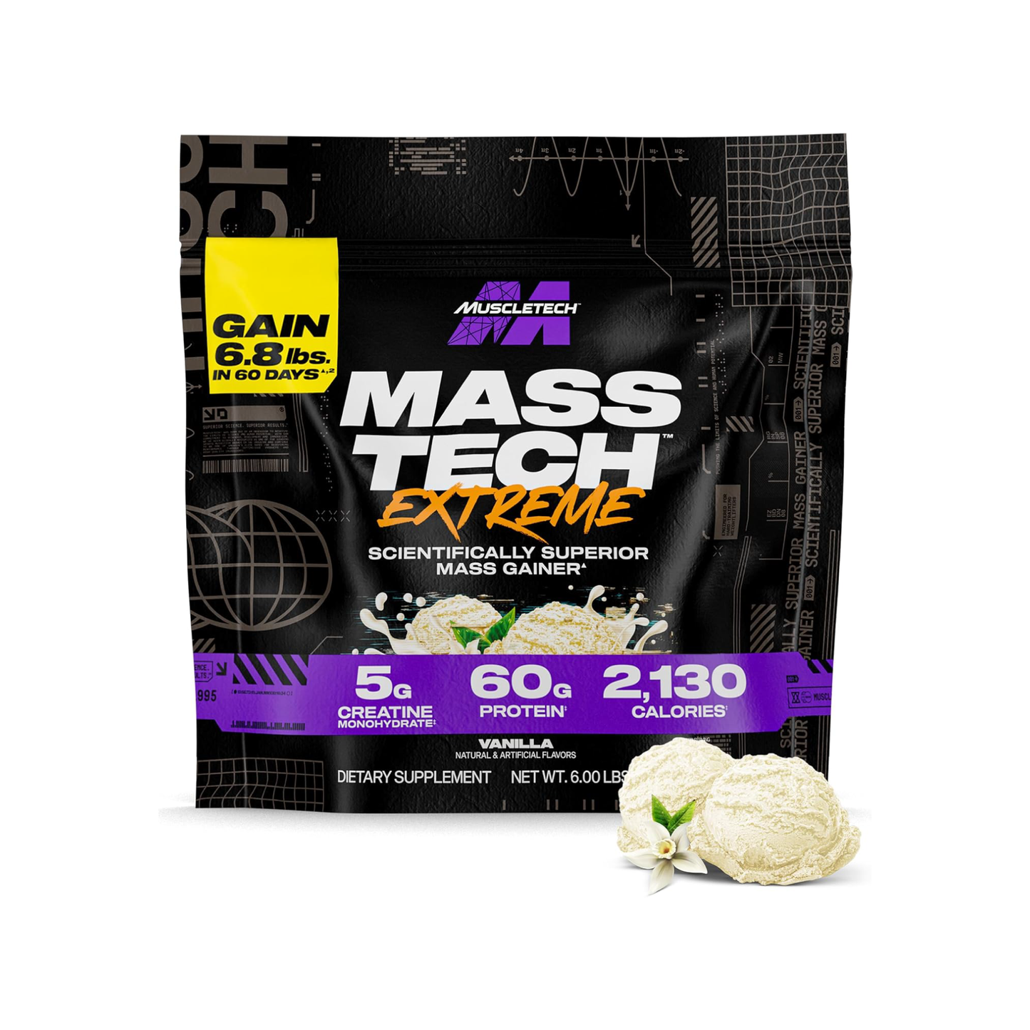 MuscleTech, Mass-Tech™ Extreme 2000 | Maksimum Kilo & Kas Artırıcı 6 lbs (2.72 kg)
