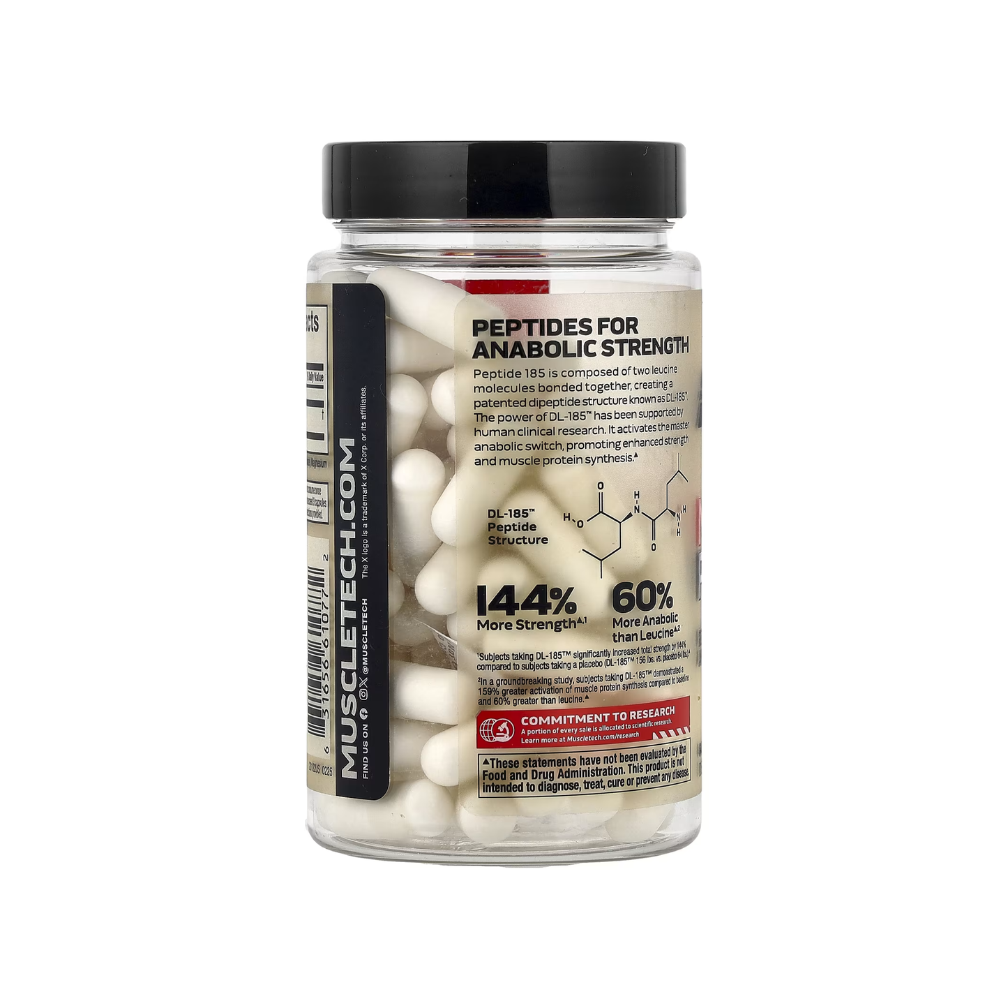 MuscleTech Peptide 185 - Anabolic Peptide -  Hızlı Kas Gelişimi - 84 Capsules