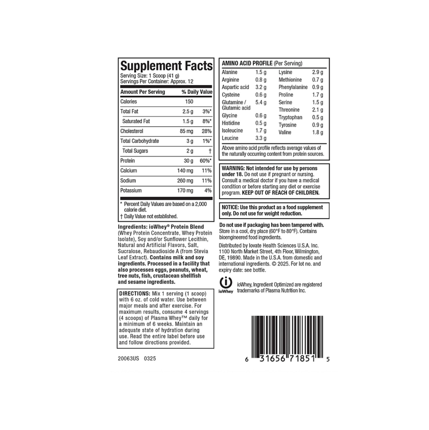 MuscleTech Plasma Whey – 30 gr İso Whey Protein (1.08 Lbs. / 470g)