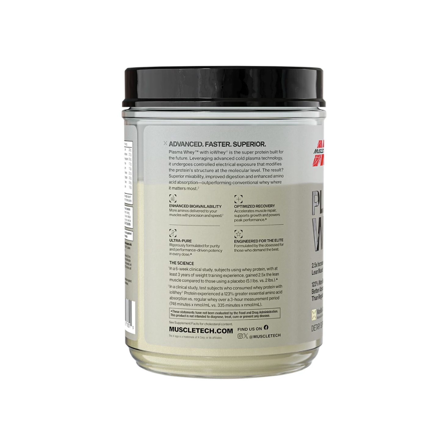 MuscleTech Plasma Whey – 30 gr İso Whey Protein (1.08 Lbs. / 470g)