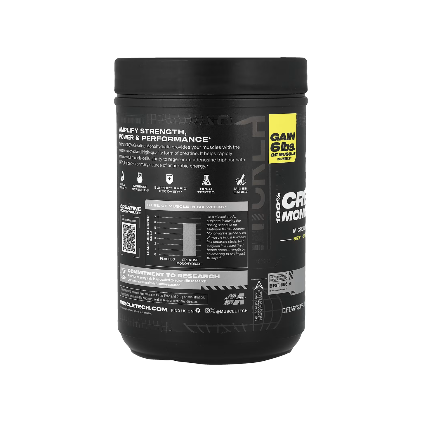 MuscleTech Platinum 100% Creatine Monohydrate Saf Kreatin Tozu 80 Servis (400 g)