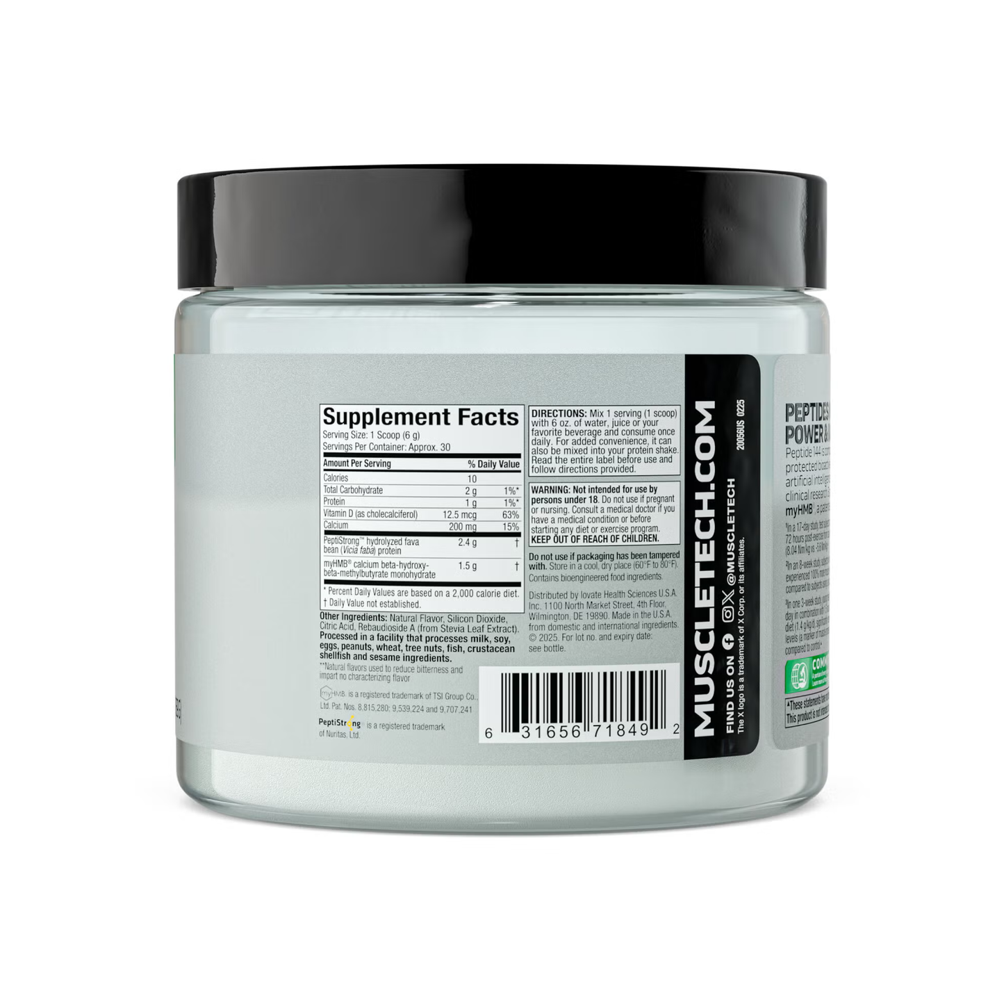 MuscleTech Recovery Peptide 144 30 Servis – Peptid Bazlı Kas Toparlanma Desteği (30 Servings)