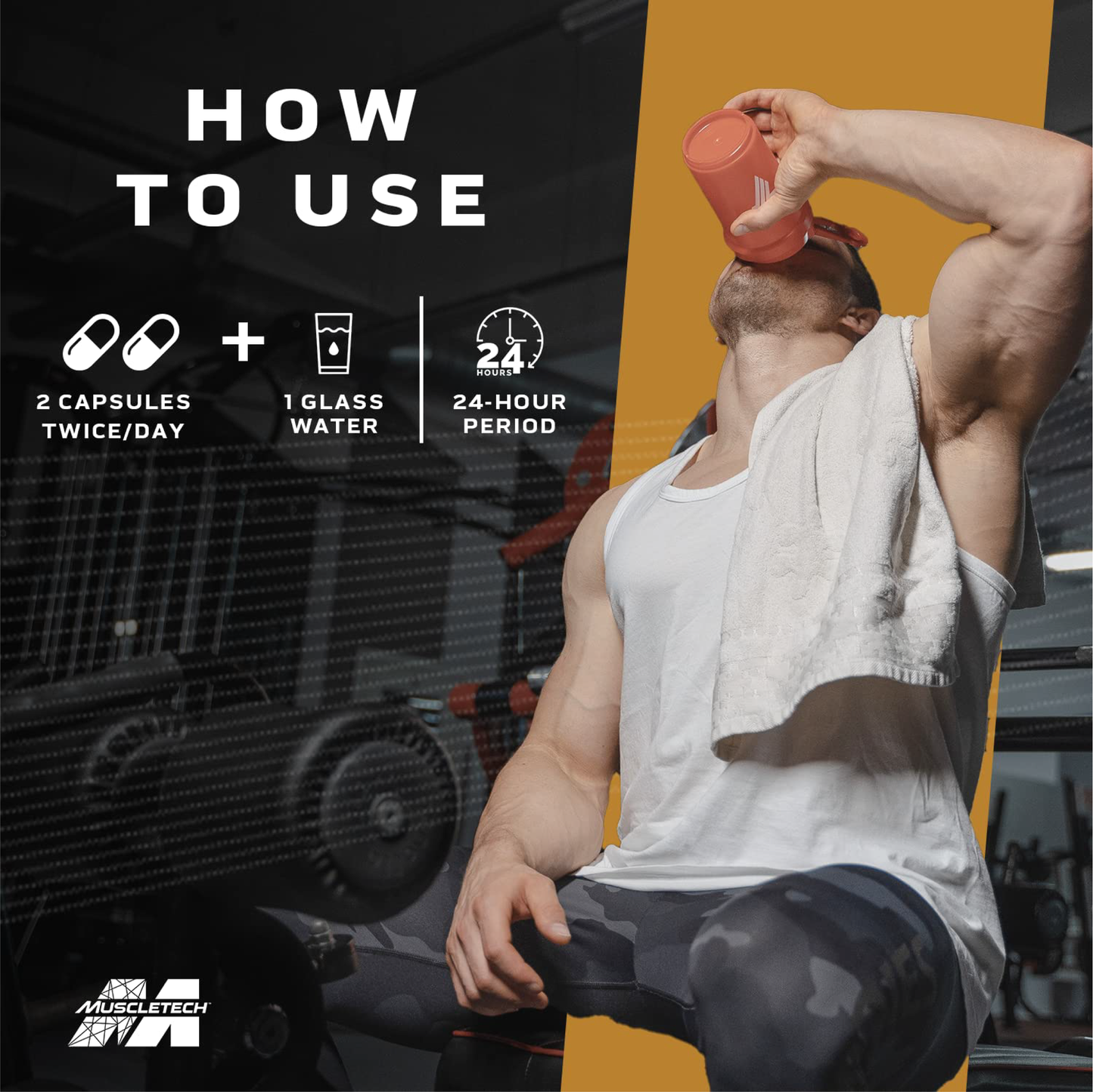 MuscleTech Test HD Elite Serbest Testosteron Güçlendirici - 120 Kapsül